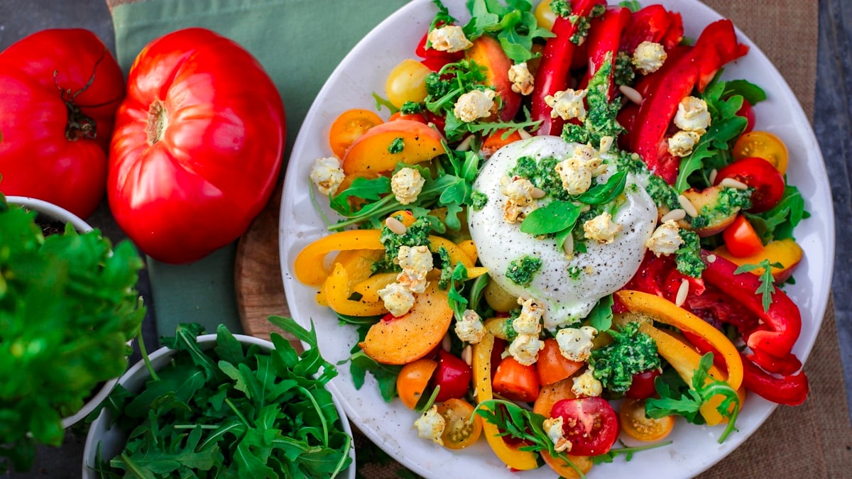 Burrata platter